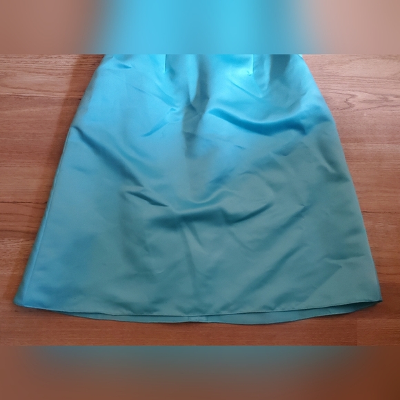 Strapless light blue dress - Picture 2 of 3